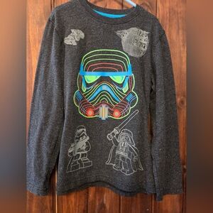Boys Long Sleeve Lego Star Wars Darth Vader Tshirt Size Medium 8